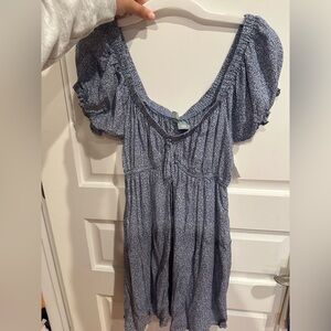 Sky and Sparrow Blue Floral Dress